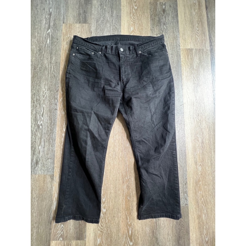 Levi's 541 Athletic Taper Jeans Mens 44x29 Black Good Washed‎ Denim